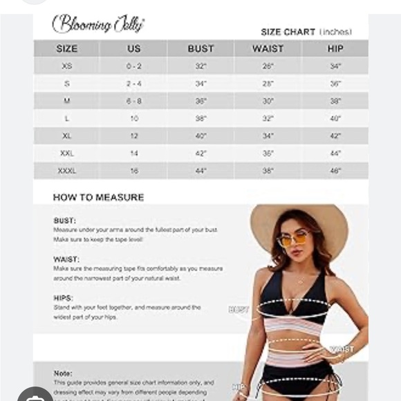 Blooming Jelly Black Ruffle VNeck Tummy Control Slimming One Piece Bathing Suit - Picture 16 of 16